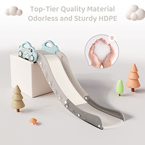 Indoor Toddler Slide for Couch & Bed - Safe Kids Playset, Blue