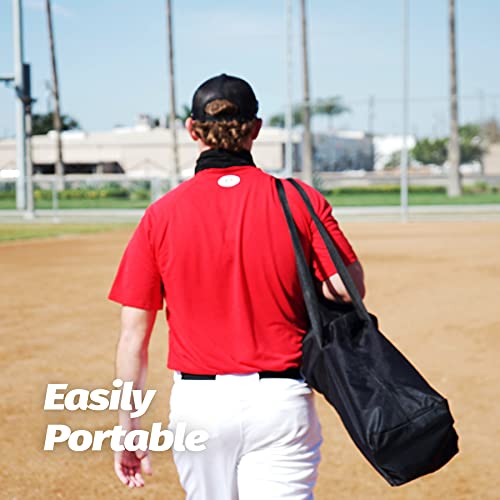 7x7ft Baseball Net with Adjustable Batting Tee, Practice Balls & Carry Bag
