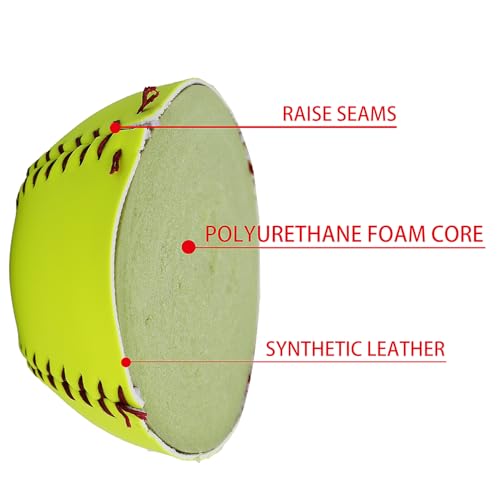 PHINIX Softball Training Ball 11 Inch Box of 12 - Official Size & Weight