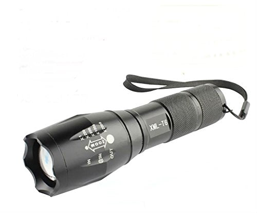 10000 Lumens Tactical LED Flashlight with Zoomable Focusing System