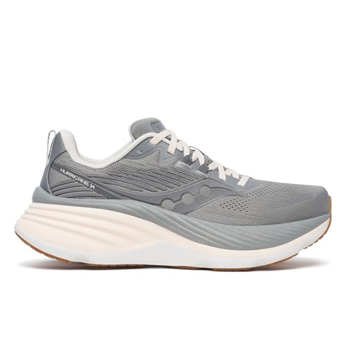 Saucony Women's Hurricane 24 Running Sneakers - Cinder/Gum, Size 11