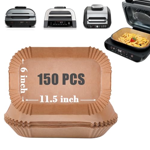 Disposable Parchment Paper Liners for Ninja Foodi XL Air Fryer 11.5 x 6 Inches - 150 Pcs