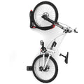 TORACK Wall Mount Bike Rack 2.4" No Lifting Swivel Bicycle Holder, Black 1-Pack