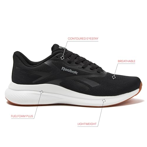 Reebok Energen Run 4 Men's Lightweight Running Shoes Size 9 Black/White/Gum