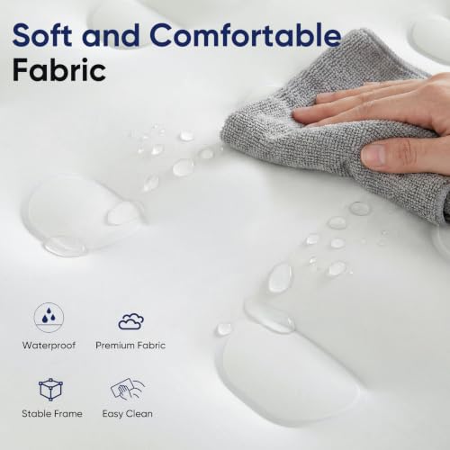 Sweetcrispy Queen Air Mattress, Inflatable Bed