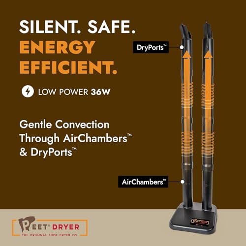 Electric Shoe Dryer for Work & Outdoor Boots - Black - Original Peet Wader Dryer