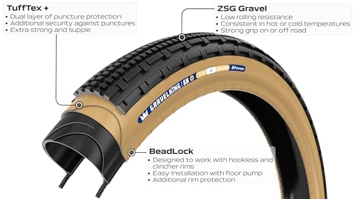 Tubeless Ready Folding Gravel Tire - Black/Black 700x50C Plus