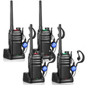 Long Range Walkie Talkies 4 Pack for Adults with Headphones - GMRS Two-Way Radio