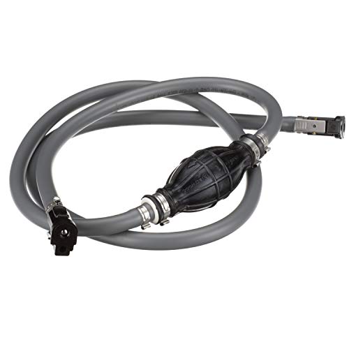 Marine Fuel Line Kit 6 Feet Long 3/8-Inch Diameter with Fittings for Yamaha Engines - Black
