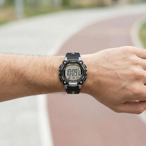 Timex Men's Ironman Triathlon Classic 100 Watch - Black/Yellow 44mm