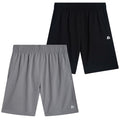 Kids Woven Basketball Shorts 14-16 Black - Breathable Performance, 2 Pack