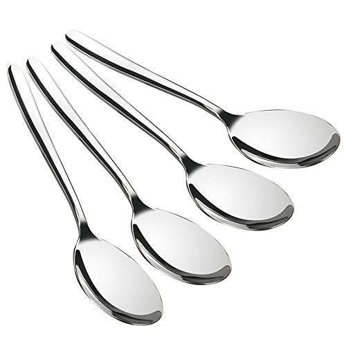 8-Piece Stainless Steel Buffet Serving Spoons Set - Durable & Easy to Wash