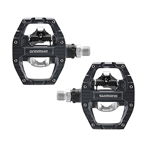 Dual-Sided Bike Pedal with SPD and Flat Platform for Indoor Cycling & Urban Riding