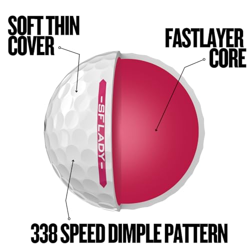 Srixon Soft Feel Lady Golf Balls 36 Pack - High Softness & Distance, White, Model: Soft Feel Lady 9