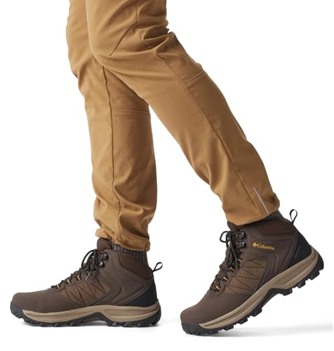 Men's Waterproof Hiking Boots - Transverse Hike, Cordovan & Golden Yellow