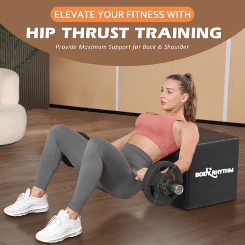 BODYRHYTHM Multi-Functional Glute & Total Body Workout Box for Hip Thrust and Jump Training