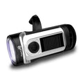 Hand Crank Solar Powered Emergency Flashlight for Outdoor Camping Hiking