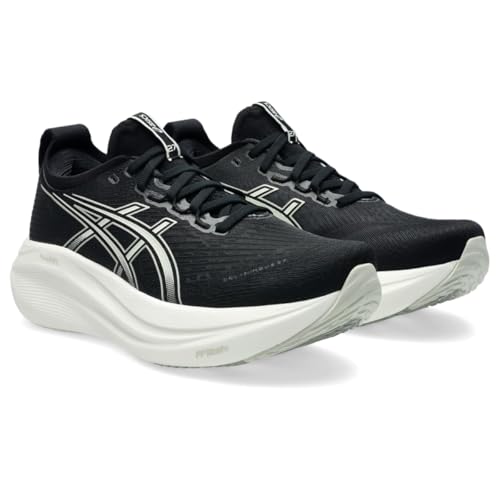 ASICS Women's Gel-Nimbus 27 Running Shoes - Black & Lake Grey, Size 8