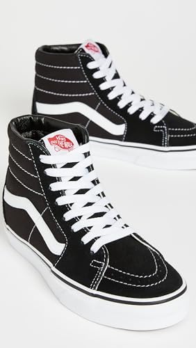 Vans Women's Sk8-Hi Tapered Stackform Sneakers - Black/Black/White, Size 8.5 Women / 7 Men