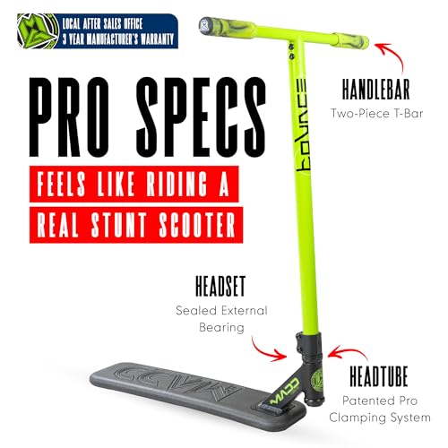 Madd Gear Pro Trick Bounce Trampoline Scooter - Green | Kids, Teens & Adults