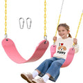 Pink Heavy Duty Kids Swing Seat with 66-Inch Chains & Safety Hooks