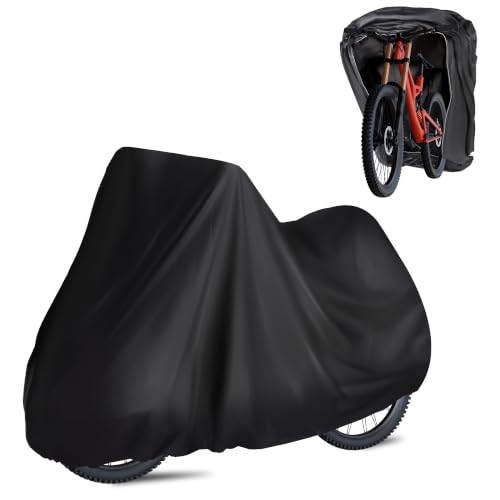 Waterproof Bicycle Cover for Mountain & Road Bikes - Heavy Duty UV Snow Rain Windproof