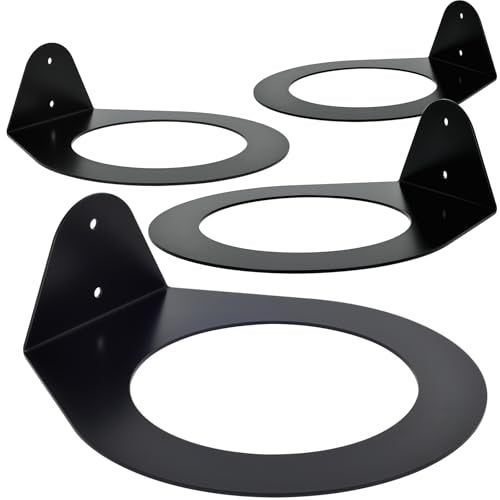 4-Pack Wall-Mounted Medicine Ball Holder Rack for Gym Storage