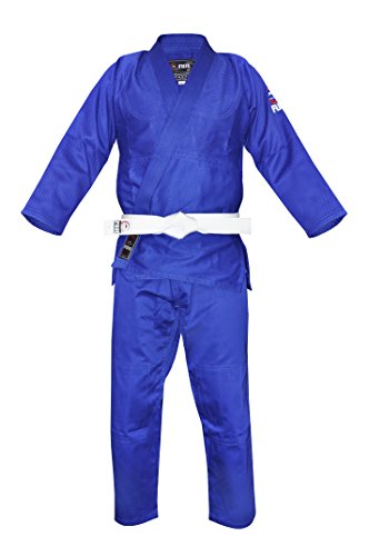 Kids & Adults Fuji Single Weave Judo Gi Uniform - Blue 4