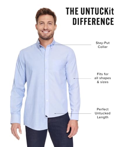Men's Short Sleeve Performance Solid Shirt - Regular Fit, X-Large, Bright Blue