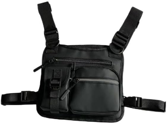 Skiennix Adjustable Nylon Chest Bag - Multi-Functional Sport Vest for Hiking & Cycling
