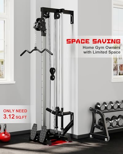 Wall Mount Cable Station WM1 Cable Crossover Machine with 17 Heights - BK Variant