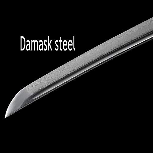 Damascus Steel Samurai Sword Katana Hand-Forged Traditional 40.5in Blade