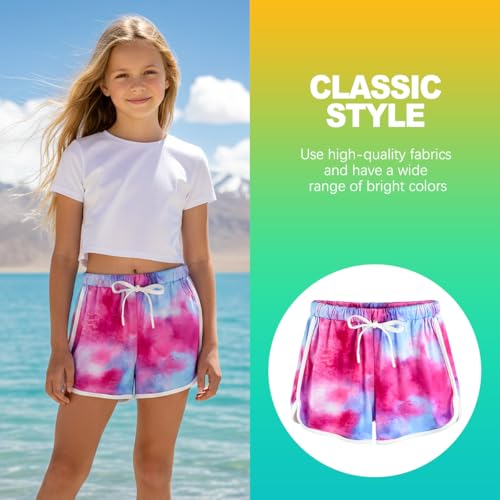 Girls Dolphin Shorts Childrens Athletic Summer Sports Shorts - 3 Pack 12-14 Years
