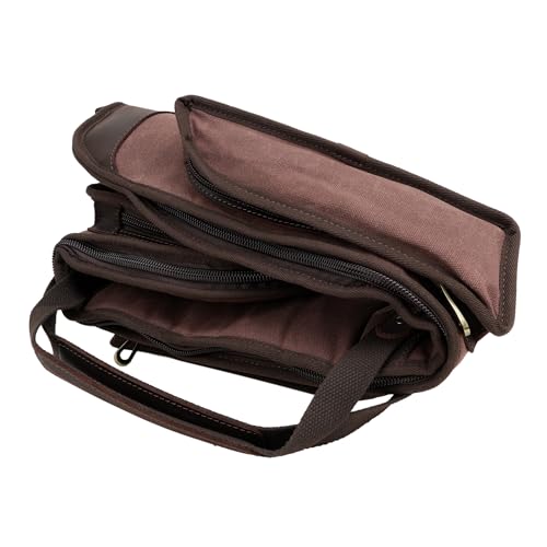 WAYNE'S DOG 42" Small Size Canvas Leather Gun Case for Rifle & Shotgun, Protective Lamb Wool Pouch, Coffee Variant