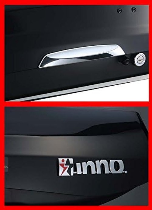 Inno BRM660BK Wedge Cargo Box - 11 Cubic Feet Storage Solution in Gloss Black
