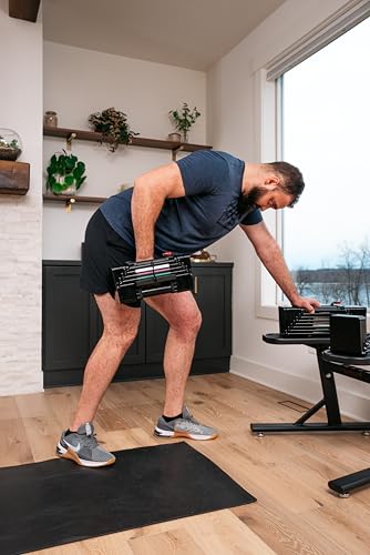 PowerBlock Elite Adjustable Dumbbells Set 5-90 lbs - Compact & Easy to Use