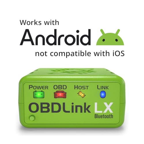 Bluetooth OBD2 Diagnostic Scanner Adapter for Cars & Motorcycles, Android Compatible
