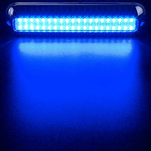 HUSUKU SOOP3 PRO 6.7'' Waterproof Marine Underwater LED Light Blue 2000LM Transom