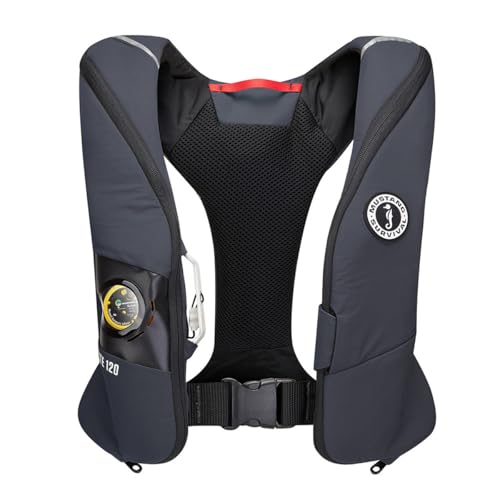 Mustang Survival Elite 120 Inflatable PFD Life Jacket - Admirial Gray USCG Approved