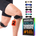 Modvel Copper Patella Knee Brace Strap Adjustable Tendon Support Band 2-Pack