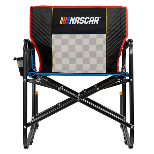 Portable Folding Rocking Chair with Drink Holder - Heavy Duty Outdoor Seating