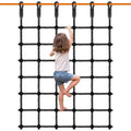 Black 49 x 77 Inch Heavy Duty Climbing Cargo Net for Outdoor Play Kids & Adults