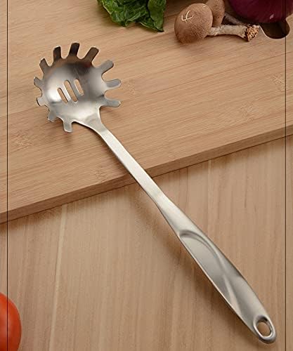 HornTide Stainless Steel Pasta Tongs Set with Spaghetti Claw - Pasta Tong Spoon Variation
