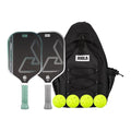 JOOLA Heat Vision Pickleball Paddle Set with 2 Carbon Fiber Paddles, 4 Balls & Sling Bag