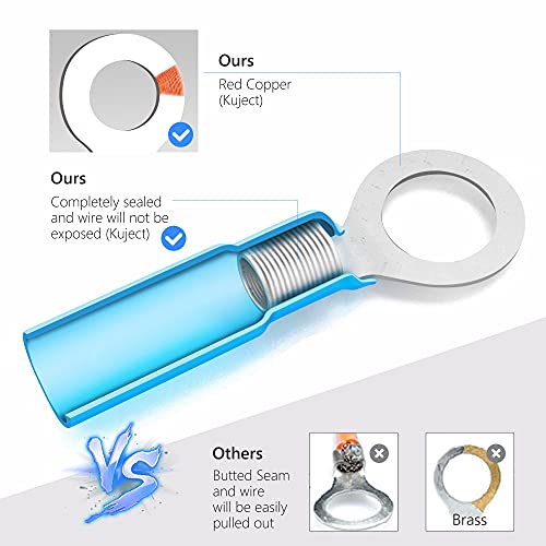 Kuject 1000PCS Waterproof Heat Shrink Wire Connectors Kit - Automotive Marine Truck