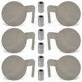 Steel Dueling Tree Targets Set - AR500 3/8 Inch Thick Shooting Targets for Training and Competition