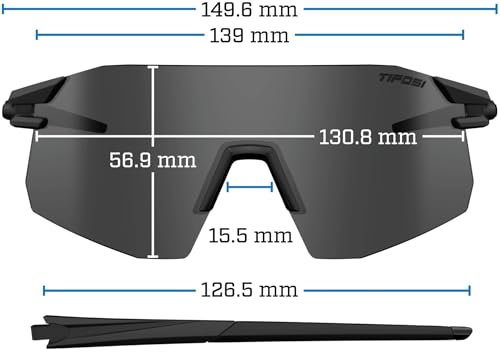 Tifosi Moab XC Rimless Cycling Sunglasses - Clarion Blue/Red/Clear Variation