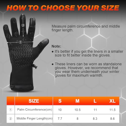 V.Step Fingerless Heated Gloves for Arthritis & Fishing - Large