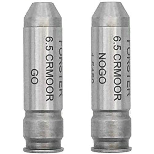 Forster 6.5 Creedmoor Headspace Gauge Set GO & NO-GO for Rifle Chamber Testing