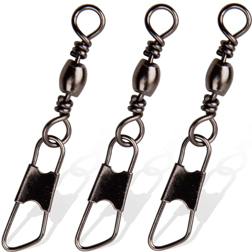 Fishing Swivels Snaps Set 60 Pcs Stainless Steel & Copper Tackle Connectors #1 / 60